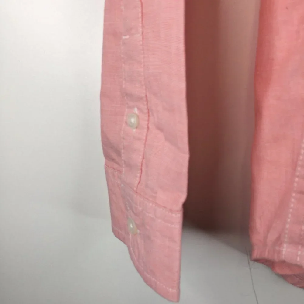 THE CHILDREN'S PLACE Long Sleeve Button Down Pink Shirt Size L. NEW